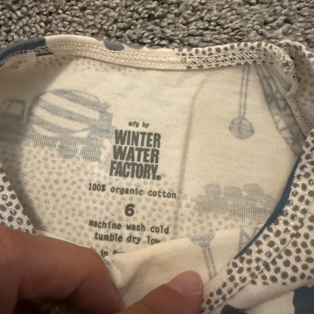 Winter Water Factory Construction Print Dress Sz 6 — image 5 of 5